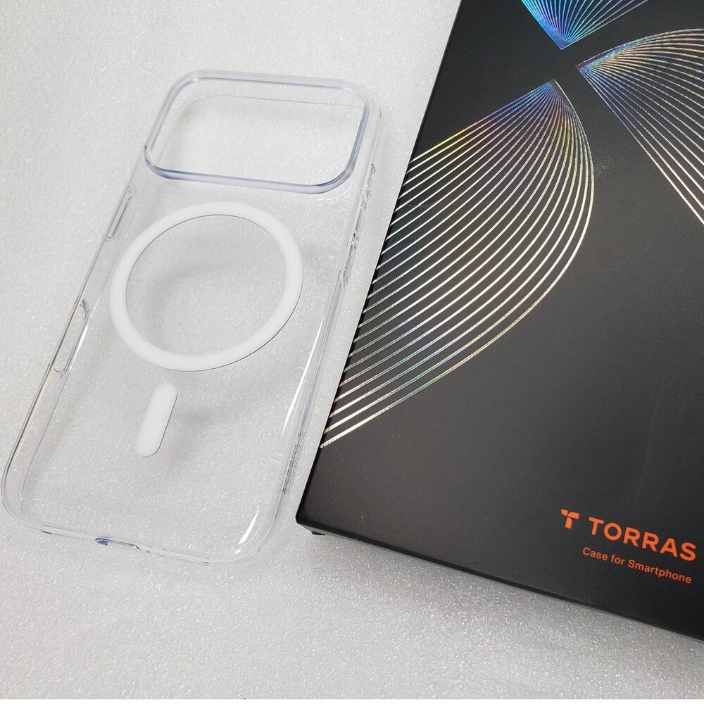 TORRAS Slim Fit Magnetic Clear Case for Apple iPhone 17 Pro (6.3-inch)
